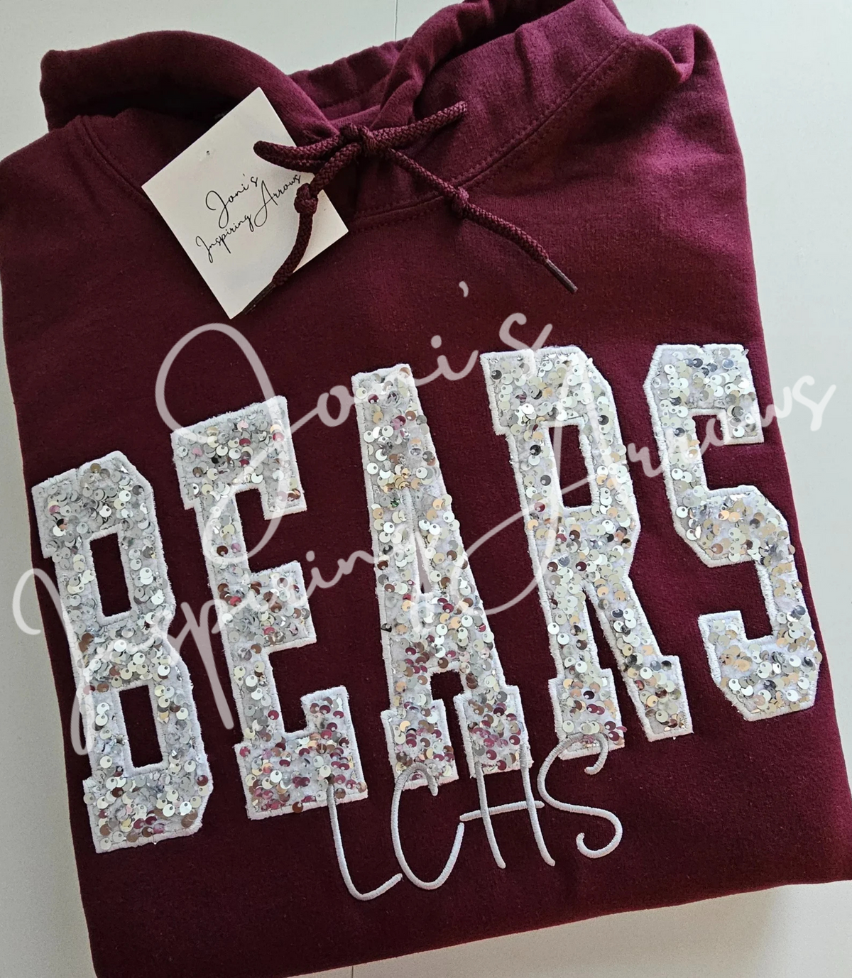 Custom Embroidered Sequin Sweatshirt